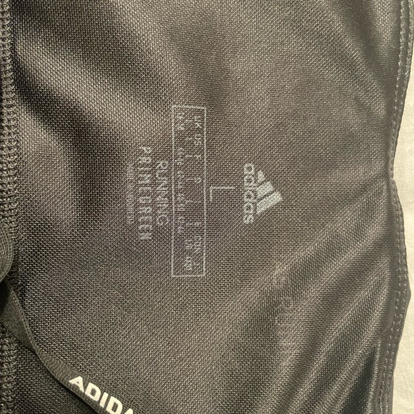 Adidas Black Running Pants with Logo - Picture 3 of 8